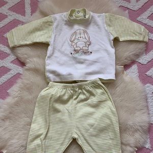 New Bambibel 2 pc cotton baby girl set from Italy